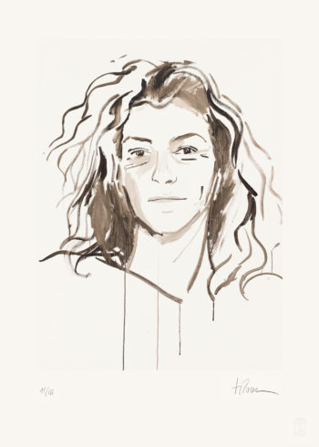Portrait de Florence Arthaud par Titouan Lamazou
